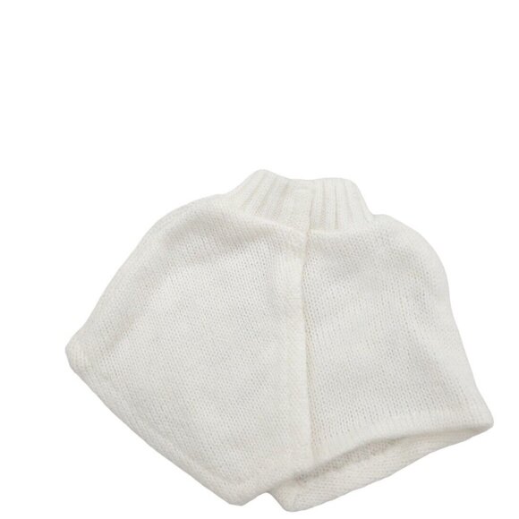 American Girl Sweater Knit Poncho White With Snowflakes Retired Store Exclusive - Picture 4 of 6